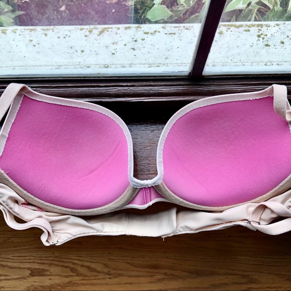 EUC VS PINK Heartbreaker Plunge Bra Rainbow Animal - Picture 6 of 15